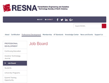 Tablet Screenshot of careers.resna.org